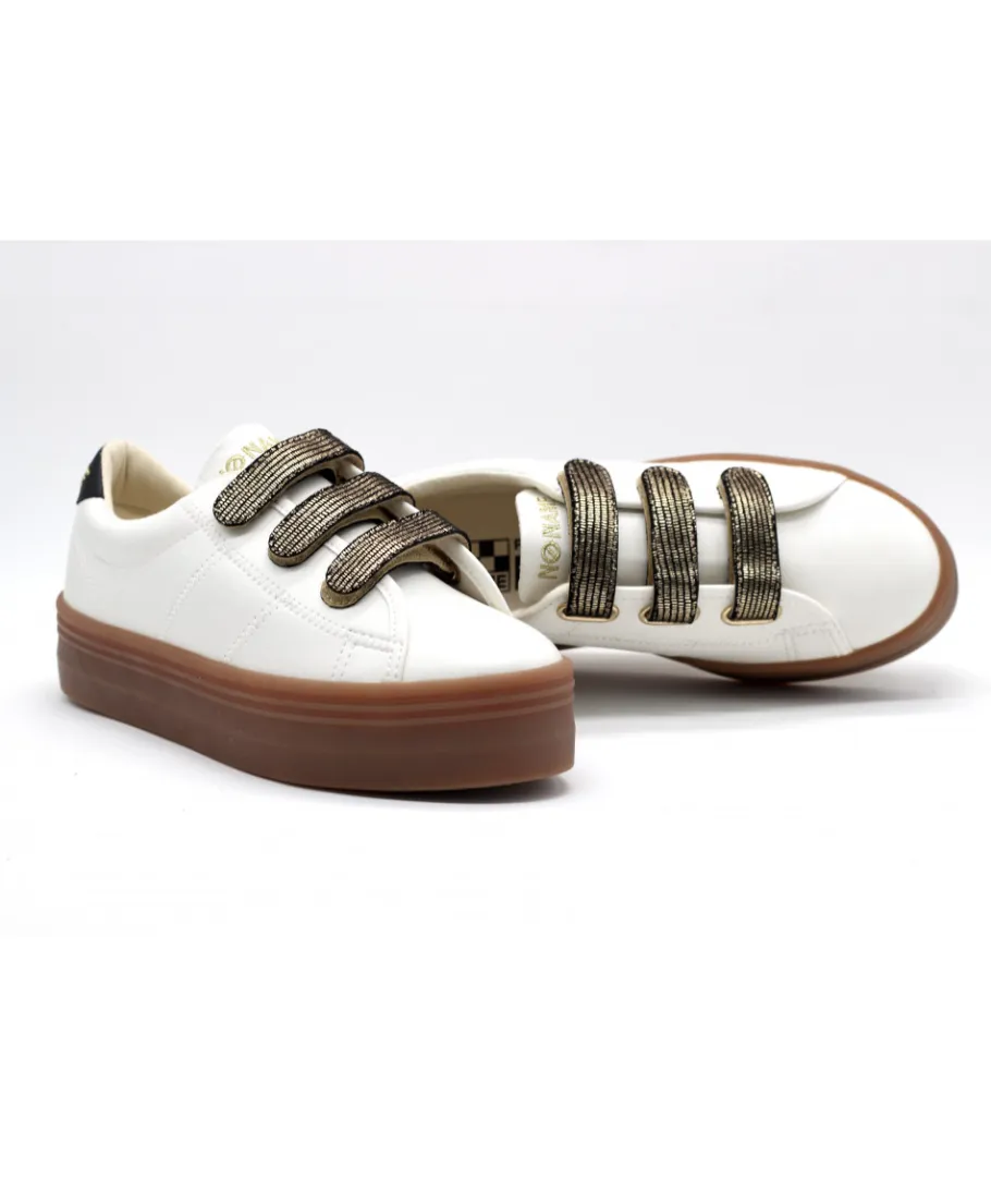 Hot L'Empreinte Chaussures NO NAME PLATO M STRAPS SOFT DISTRICT blanc