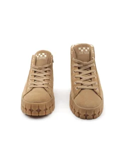 Online L'Empreinte Chaussures NO NAME PLAY MID SUEDE Marron clair