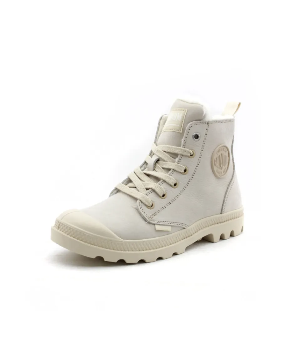 Sale L'Empreinte Chaussures PALLADIUM PAMPA HI ZIP WL CREME