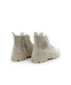 Sale L'Empreinte Chaussures PALLADIUM PAMPA HI ZIP WL CREME