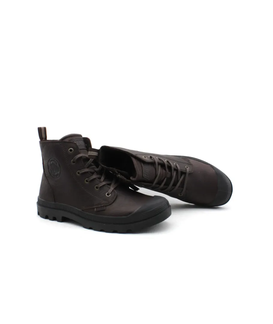 Hot L'Empreinte Chaussures PALLADIUM PAMPA ZIP LTH Marron fonce