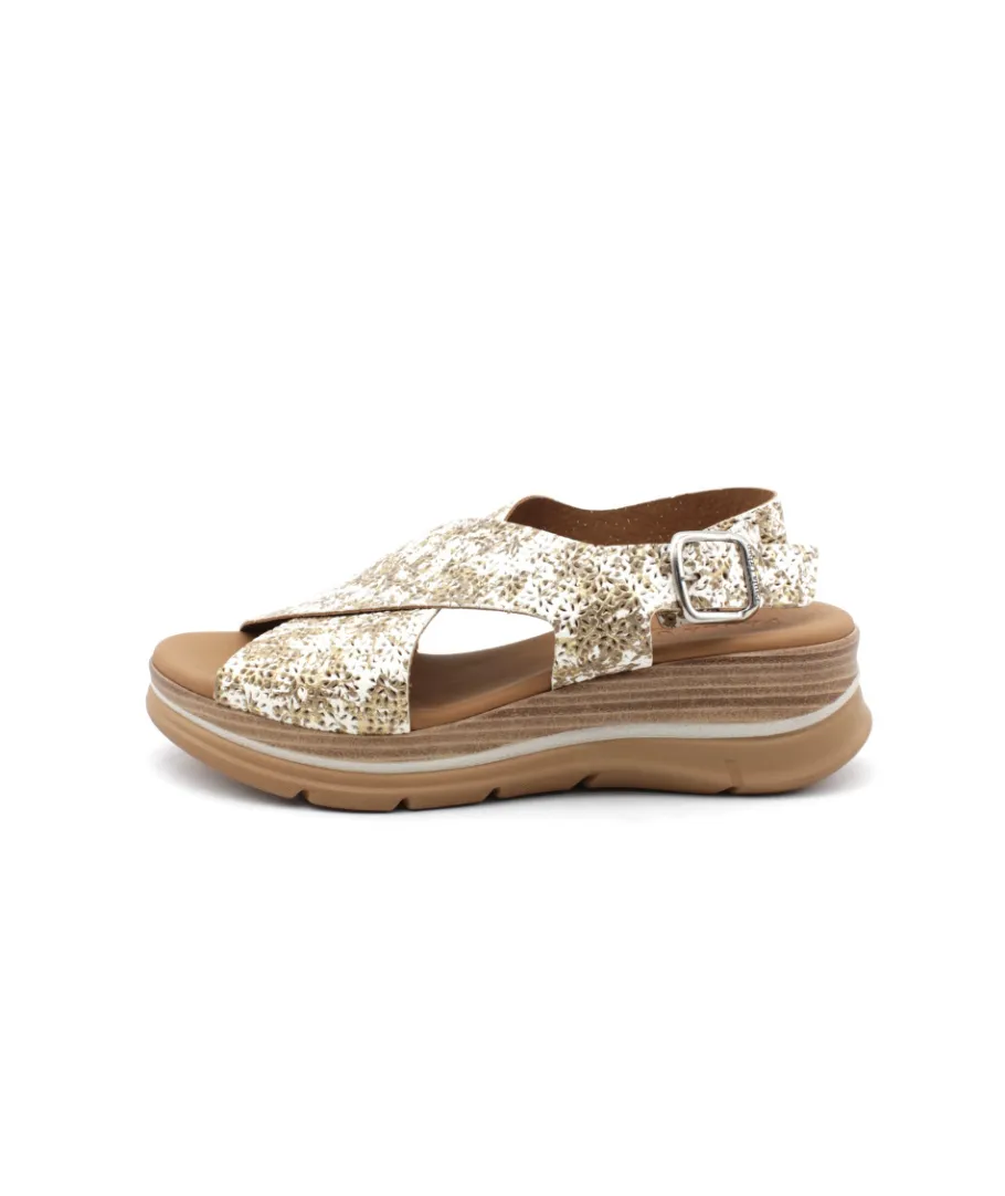 Sale L'Empreinte Chaussures PAULA URBAN 24-526 FLORES METAL taupe