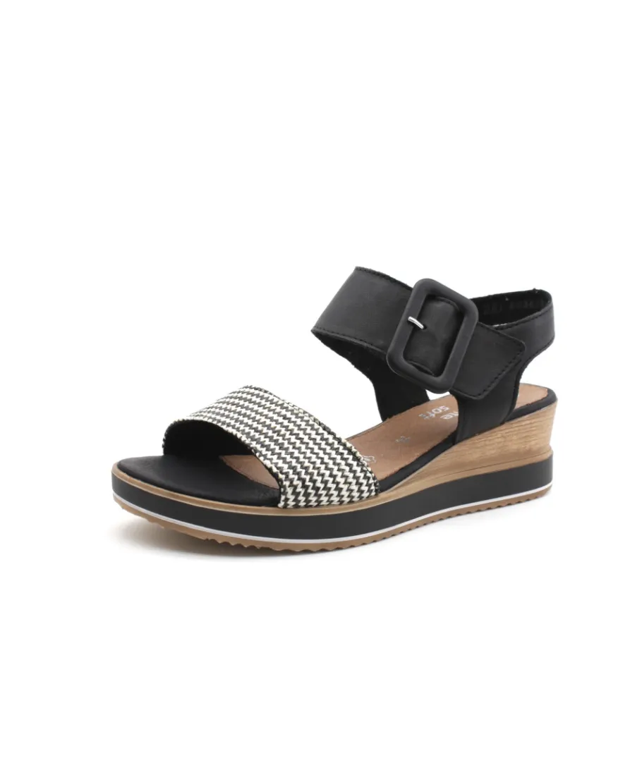 Outlet L'Empreinte Chaussures REMONTE D6453-01 noir