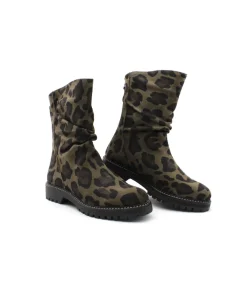 New L'Empreinte Chaussures REQINS DUNK LEO kaki