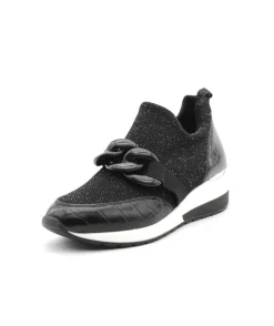 Store L'Empreinte Chaussures REQINS IROKO CROCHET LAME noir