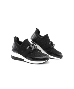 Store L'Empreinte Chaussures REQINS IROKO CROCHET LAME noir