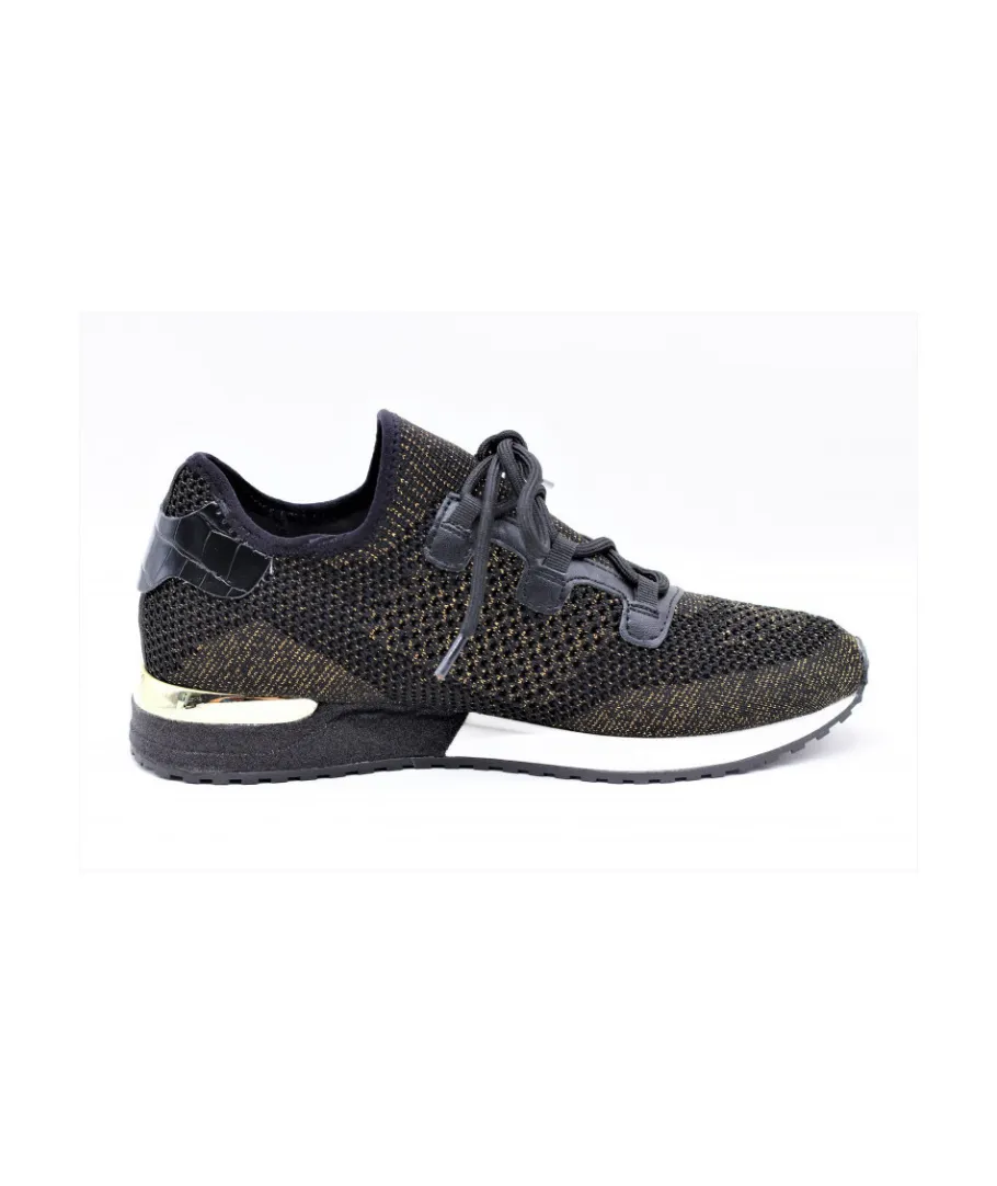 Outlet L'Empreinte Chaussures REQINS IZIANA CROCHET LAME noir
