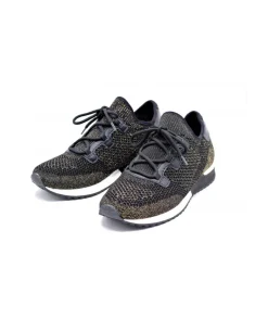 Outlet L'Empreinte Chaussures REQINS IZIANA CROCHET LAME noir