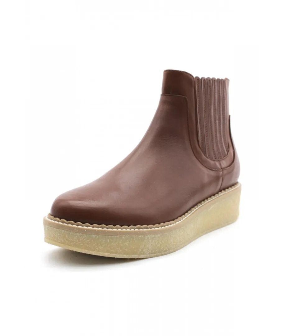 Cheap L'Empreinte Chaussures SCHMOOVE PALLAS ZIP BEETLE cognac