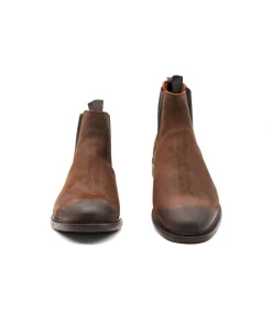 Best Sale L'Empreinte Chaussures SCHMOOVE PILOT CHELSEA OIL Marron fonce