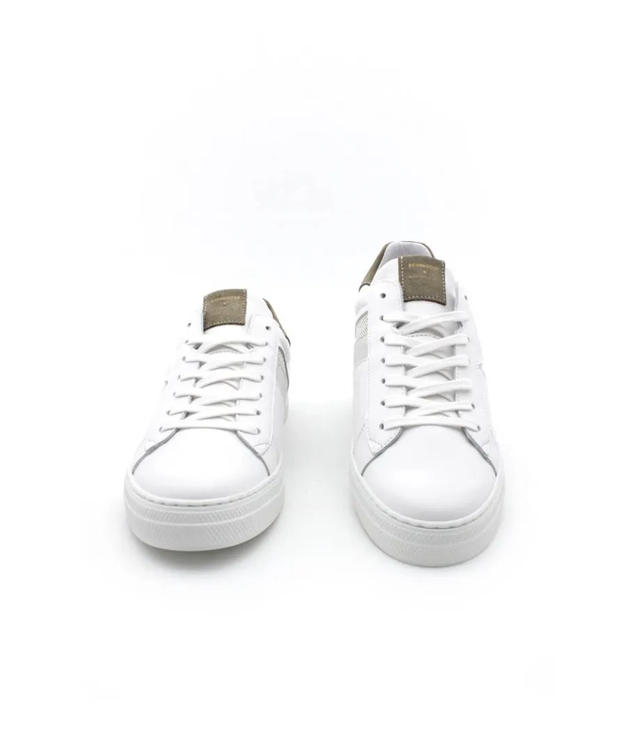 Fashion L'Empreinte Chaussures SCHMOOVE SPARK GANG NAPPA CHEVRON blanc
