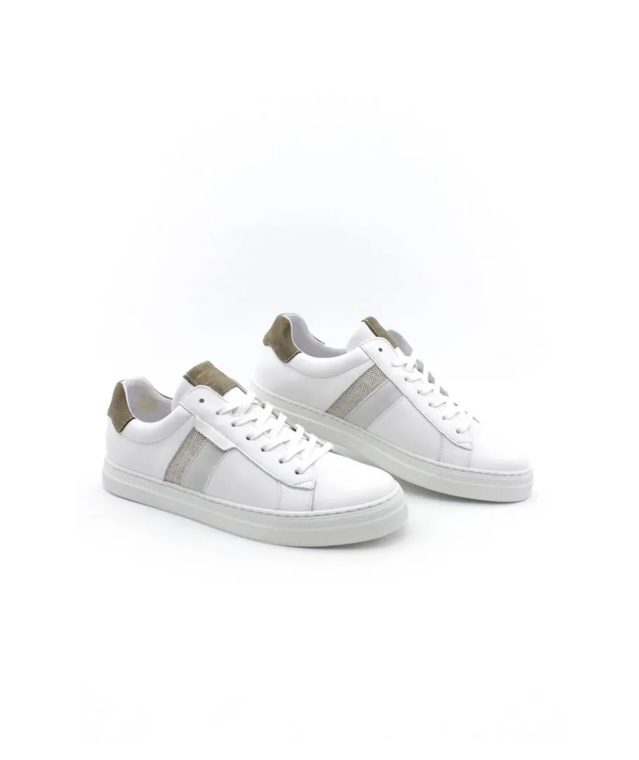 Fashion L'Empreinte Chaussures SCHMOOVE SPARK GANG NAPPA CHEVRON blanc