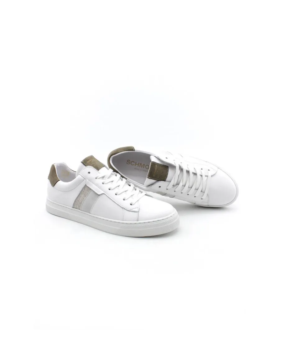 Fashion L'Empreinte Chaussures SCHMOOVE SPARK GANG NAPPA CHEVRON blanc