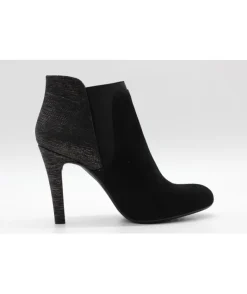Discount L'Empreinte Chaussures UNISA BOTTINE PEMAN VELOURS noir