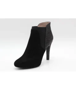 Discount L'Empreinte Chaussures UNISA BOTTINE PEMAN VELOURS noir