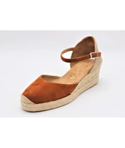 Hot L'Empreinte Chaussures UNISA CISCA VELOURS cognac