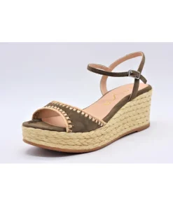 Discount L'Empreinte Chaussures UNISA KISSES kaki