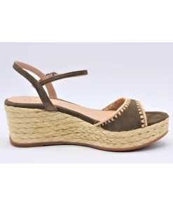 Discount L'Empreinte Chaussures UNISA KISSES kaki
